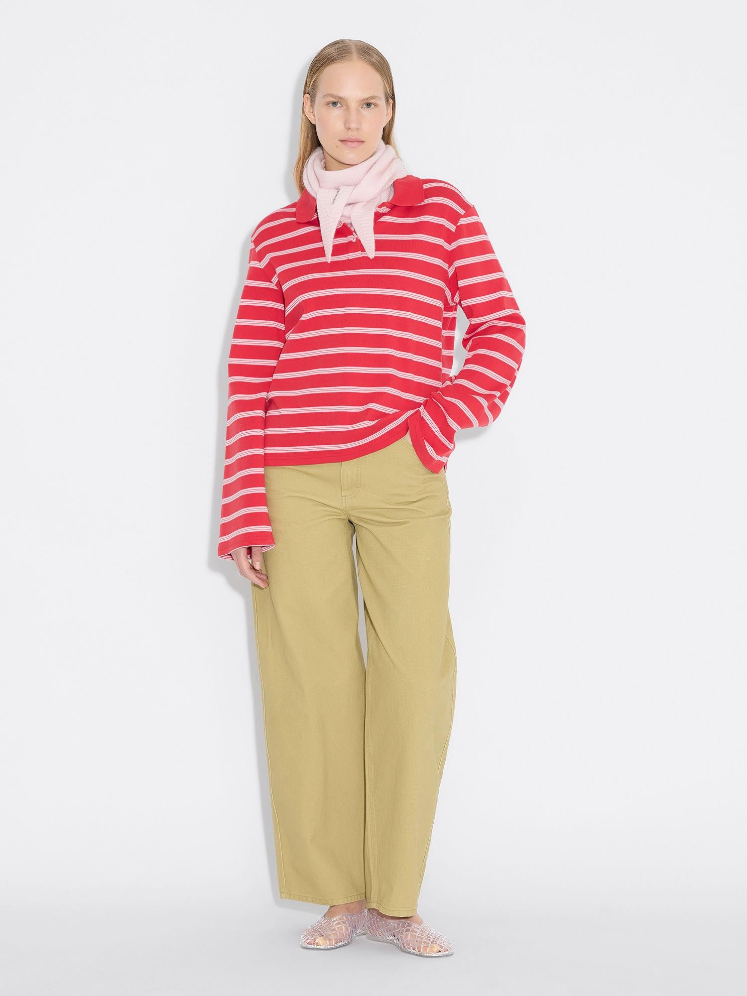 Sunny Polo Red Stripe