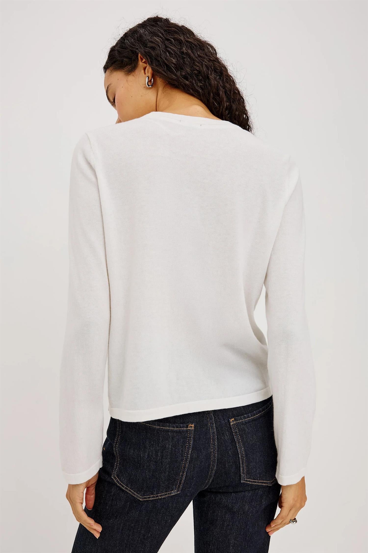 Cotton Cash l/s Tee White