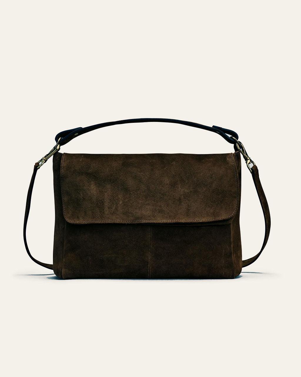 Mabi Shoulderbag Gold Umber Suede