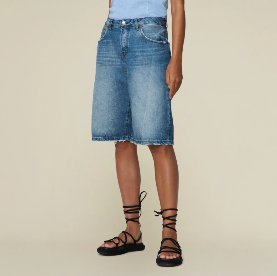 Camille Short Distressed double stone