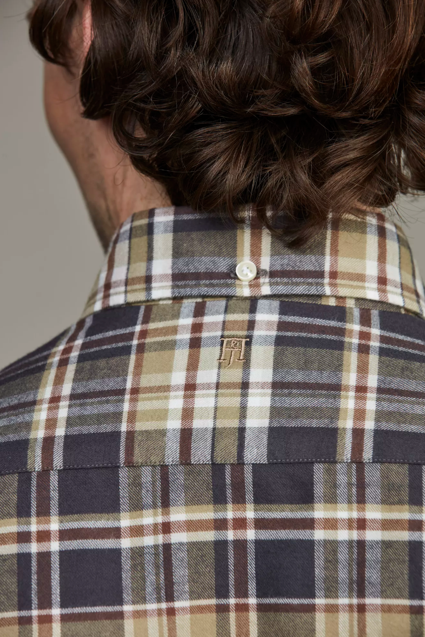 Twill Flanel Shirt Green