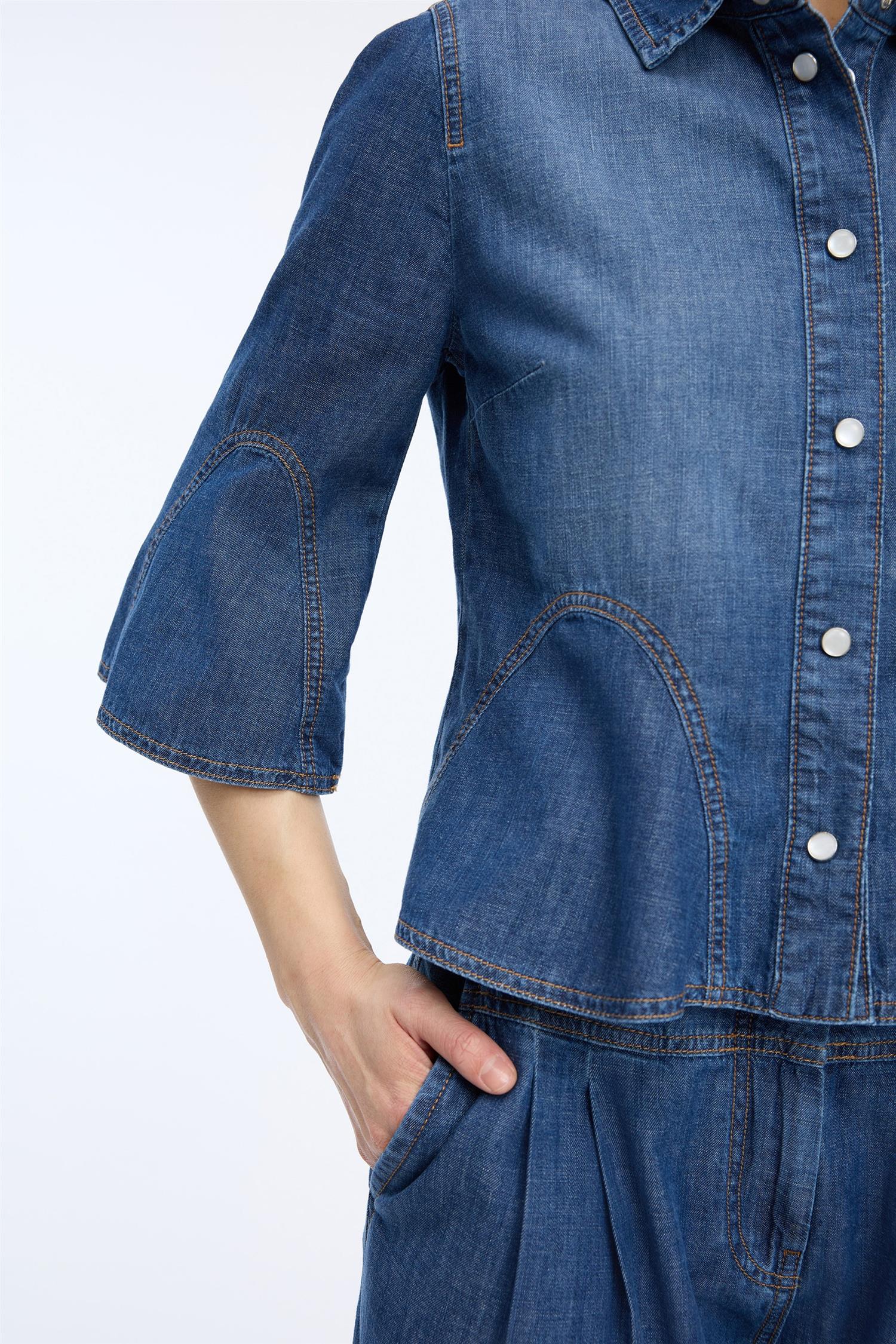 Vunna Denim Blouse Blue
