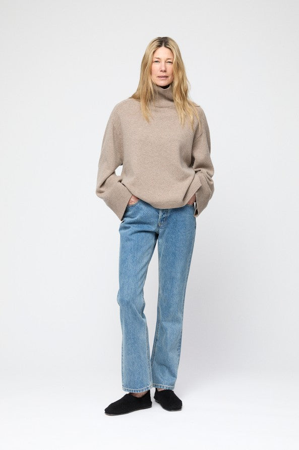 Cape Cod Turtleneck Sweater Wheat