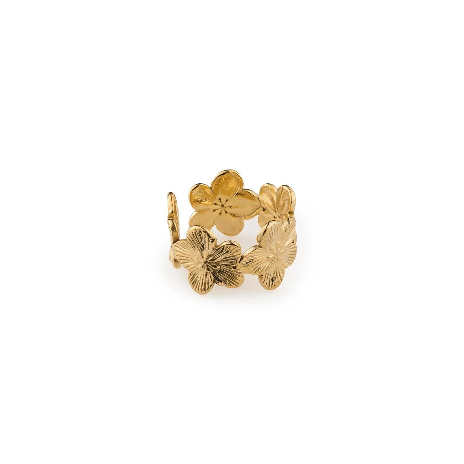 Ruta Flower adjustable ring
