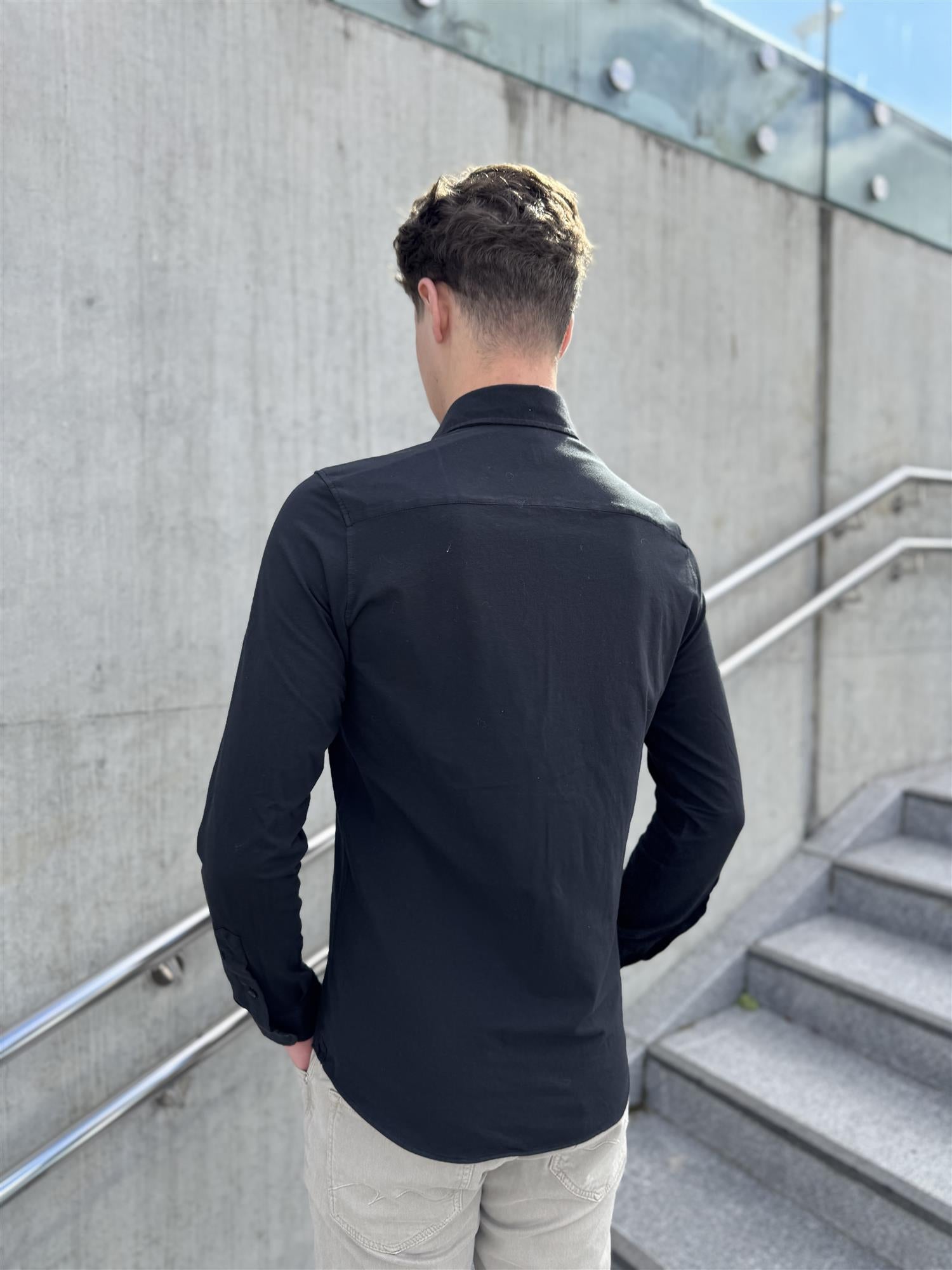 Jersey Shirt J116 Black