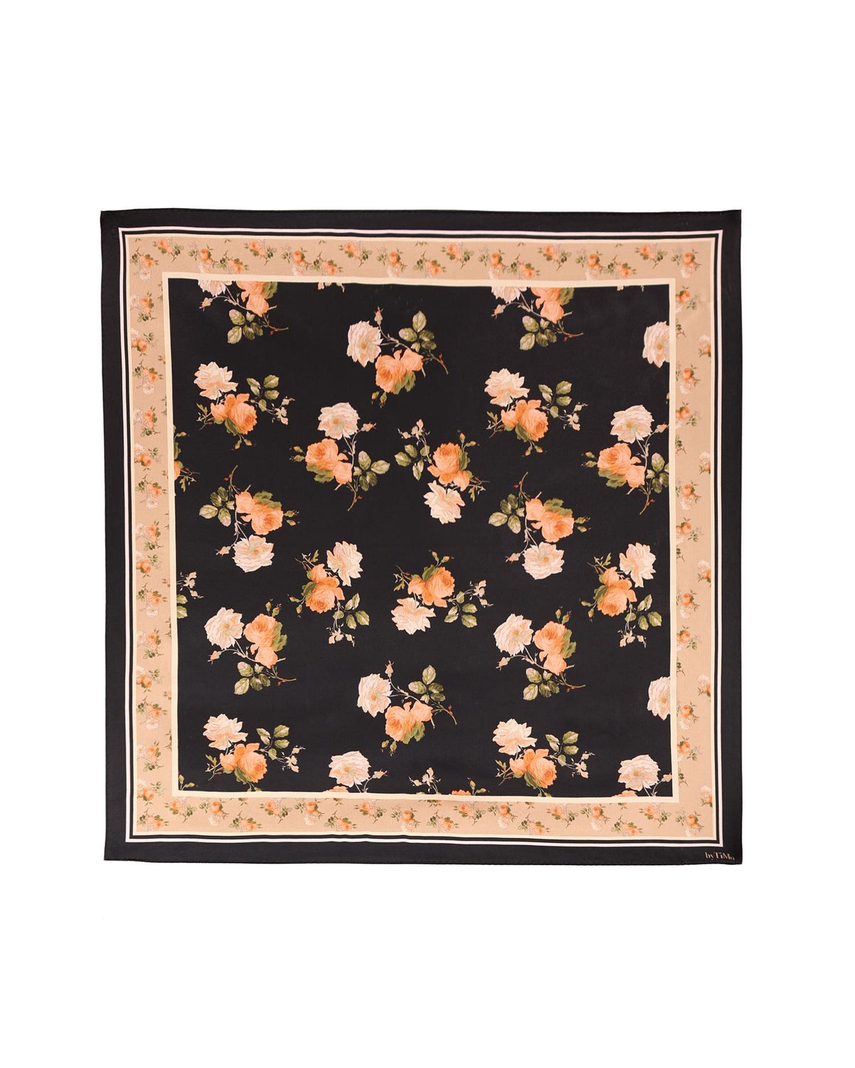 Silk Scarf 60x60 PS-27 Blooming Night
