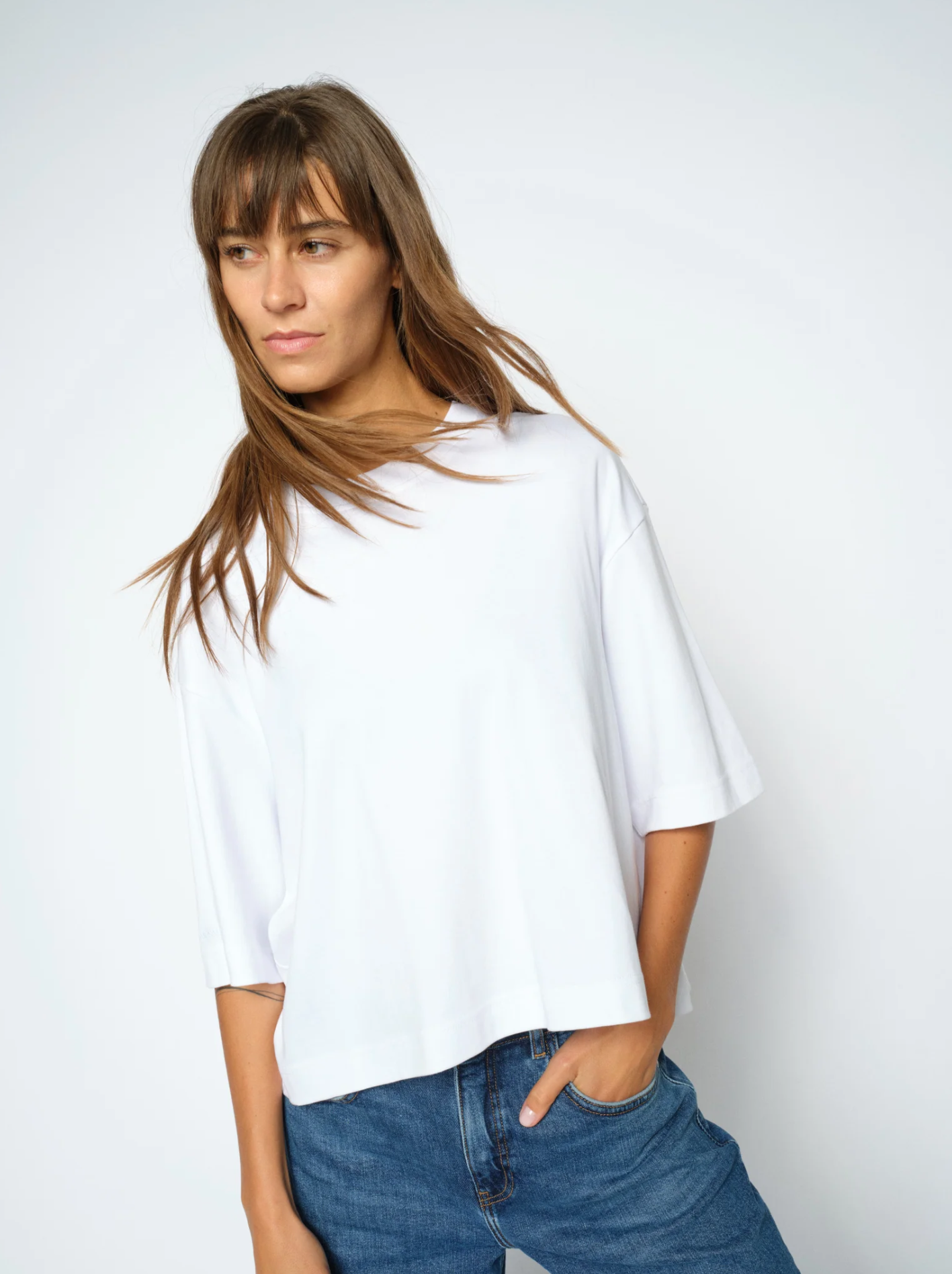 Mmnatalie O-Ssboxy Tee White