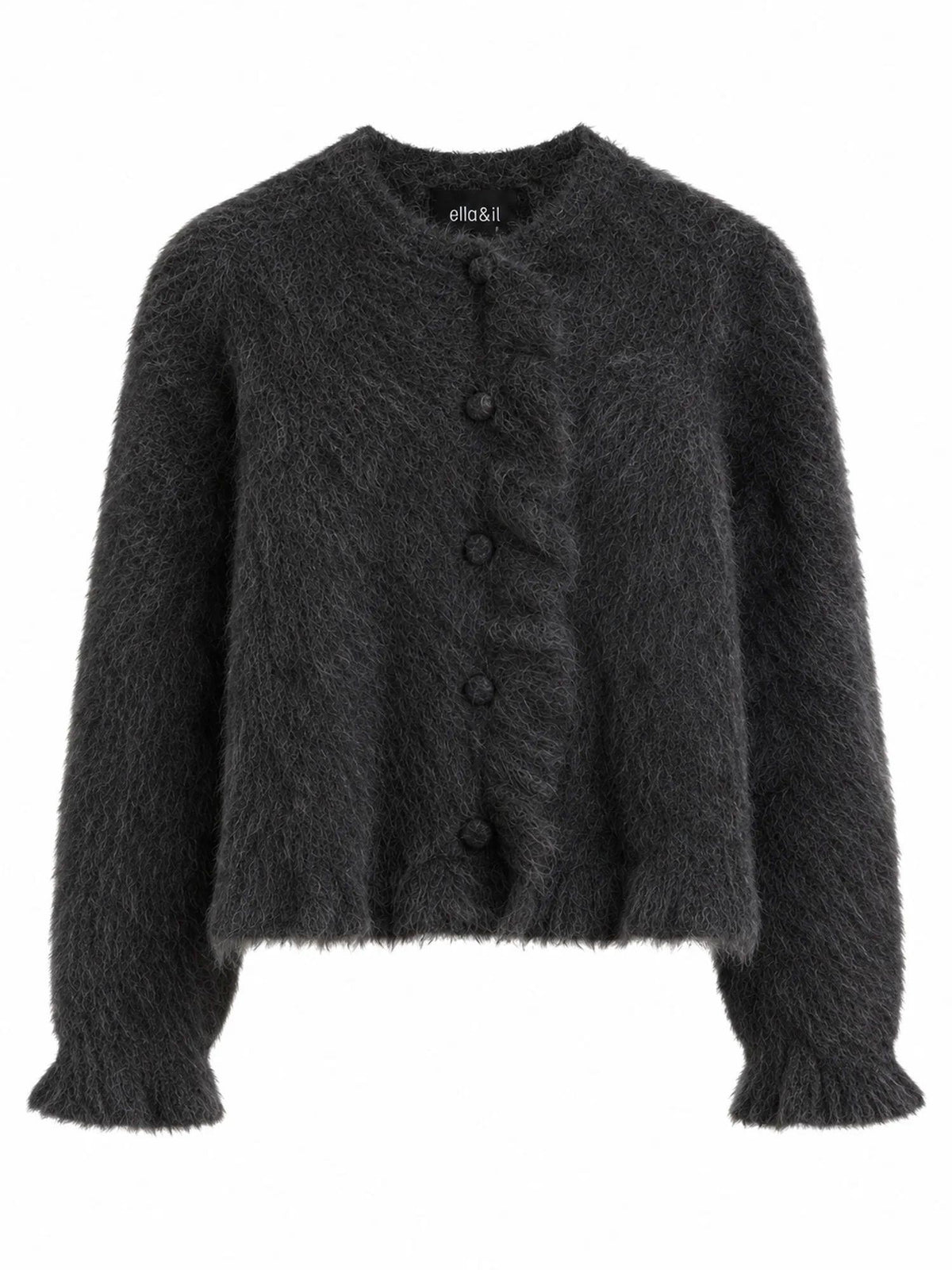 Ana Chunky Cardigan Charcoal