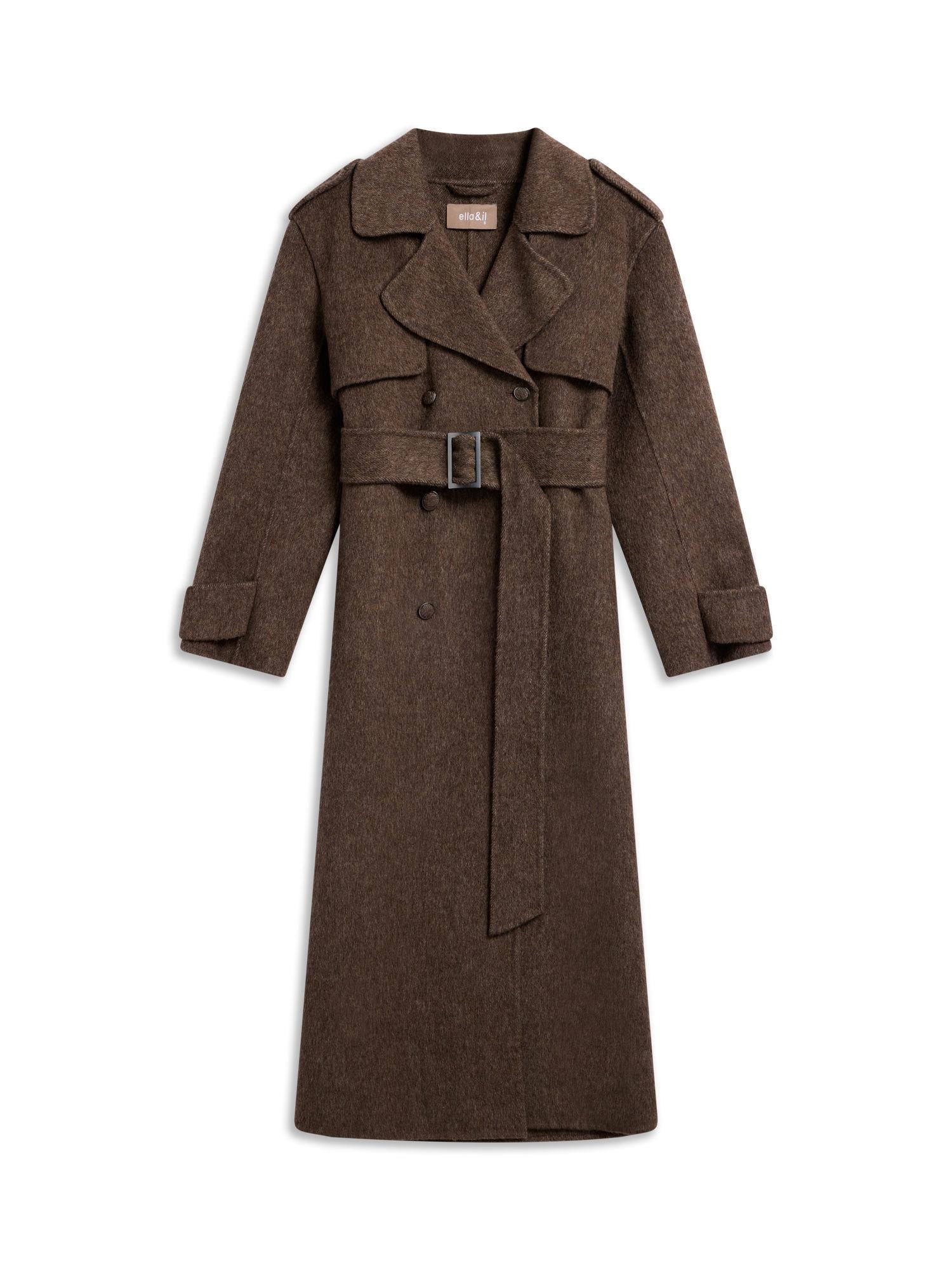 Yua Coat Dark Brown
