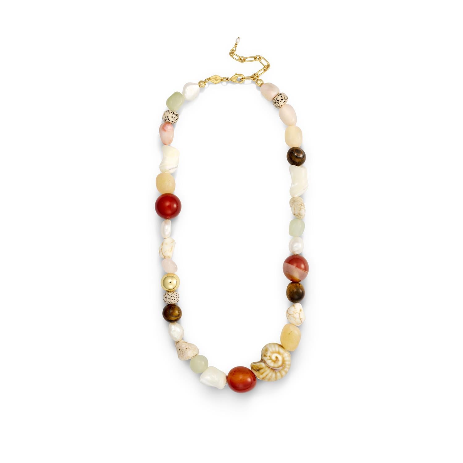 Seaside Necklace-caramel cream