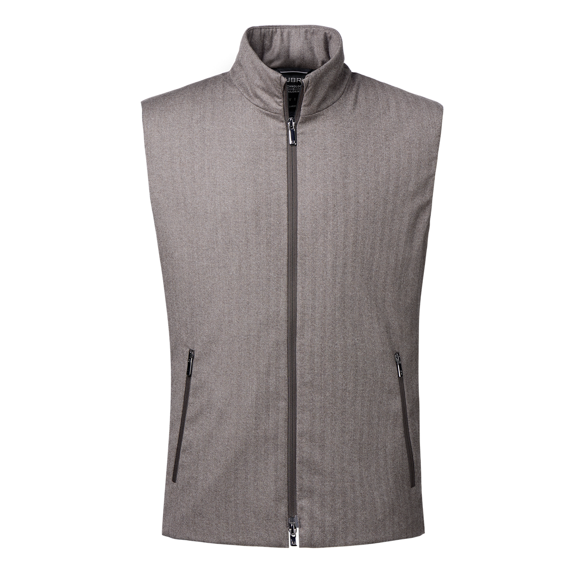 Raptor Vest Savile Brown Herringbone Wool