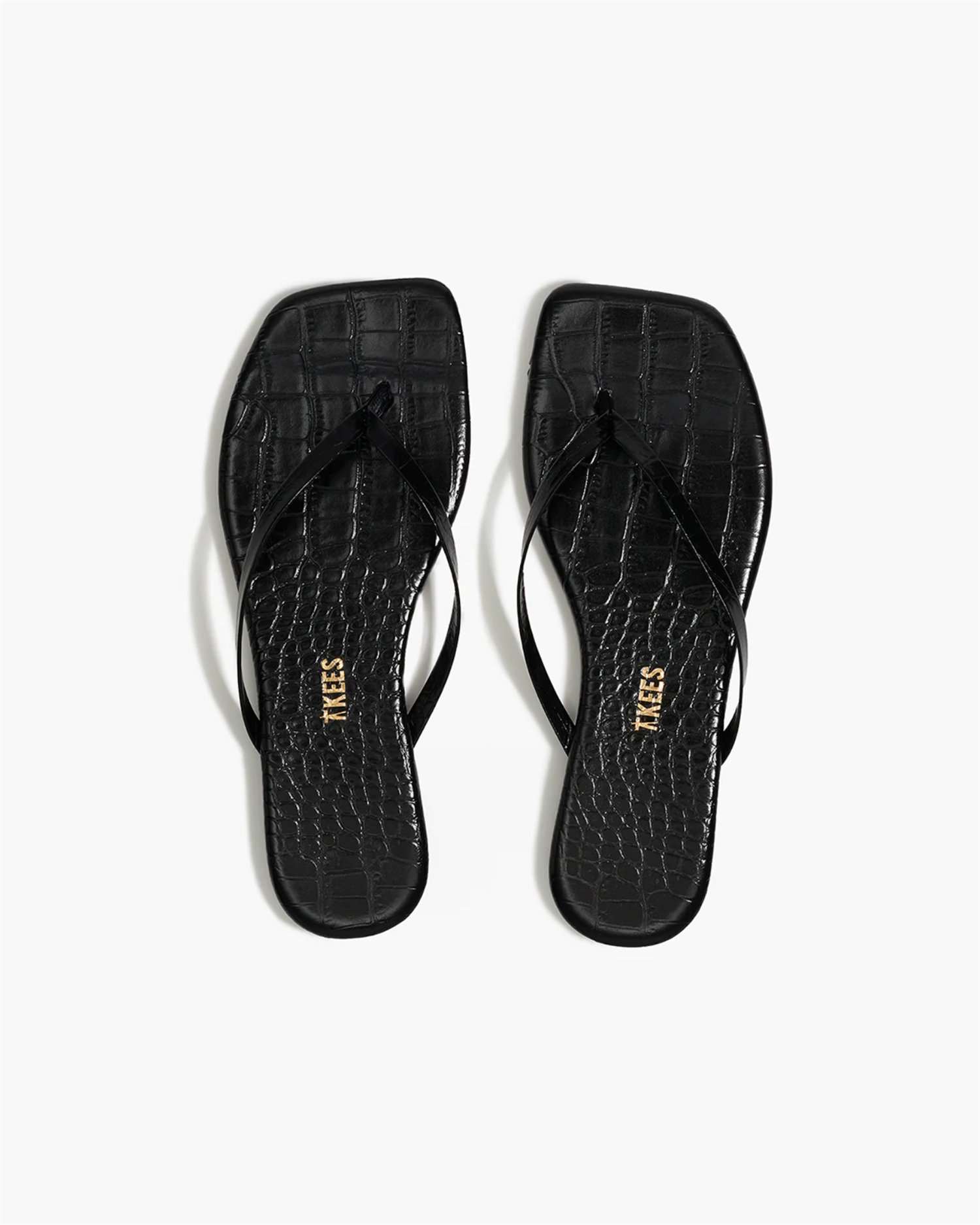 TKEES Square Toe Lily Croco Sable