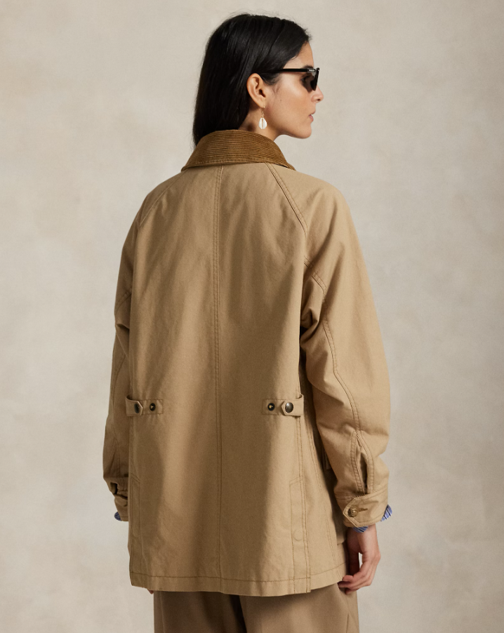 Cotton Utility Jacket Vintage Khaki