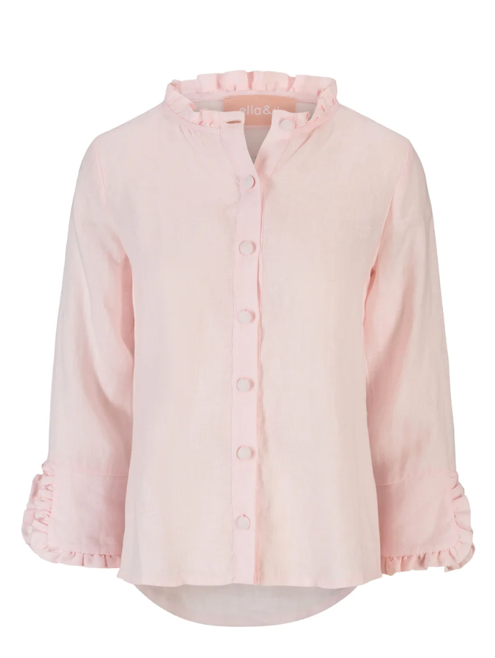Clarion linen shirt-festival bloom