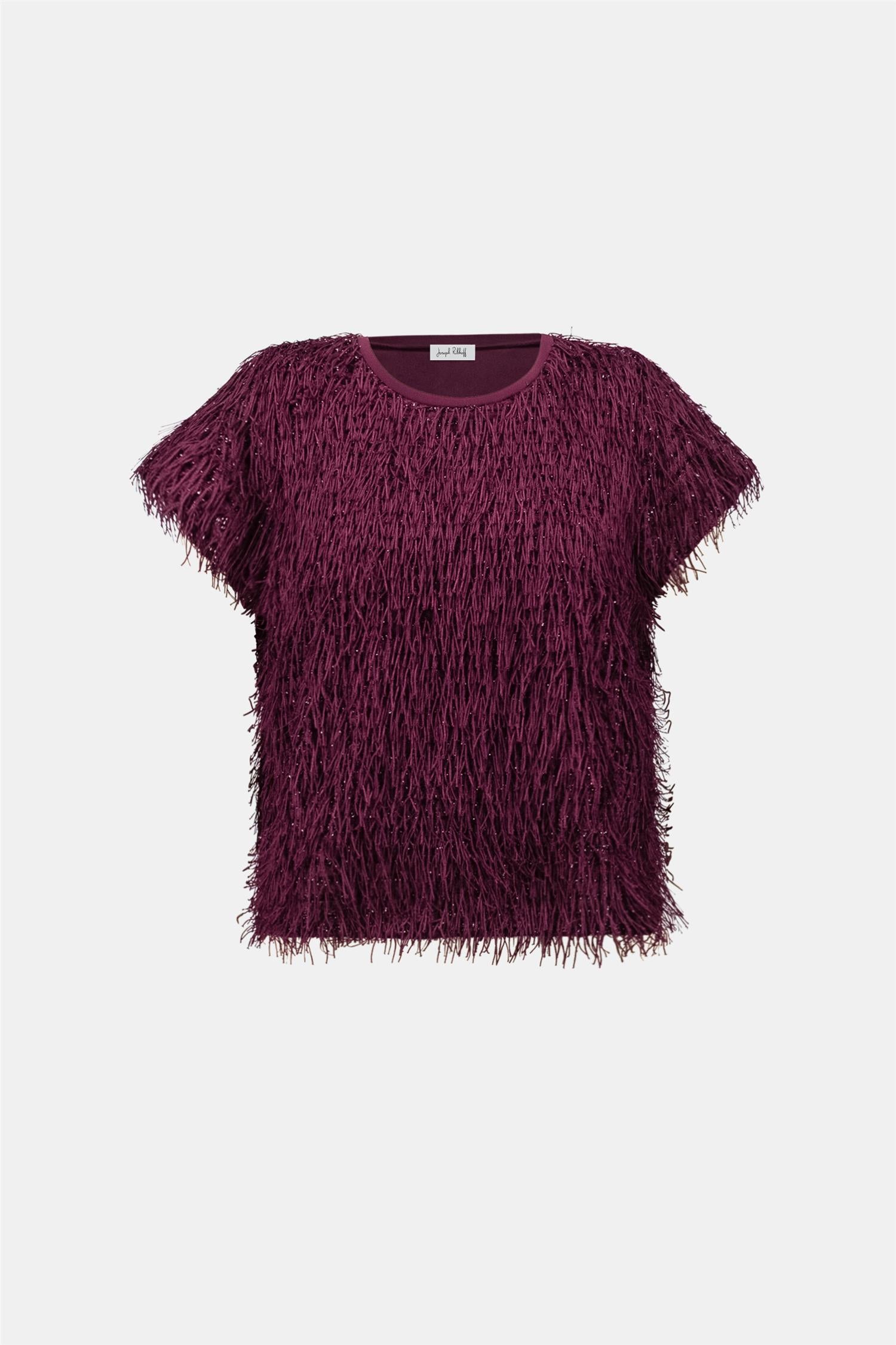Novelty Fringe Top Elderberry