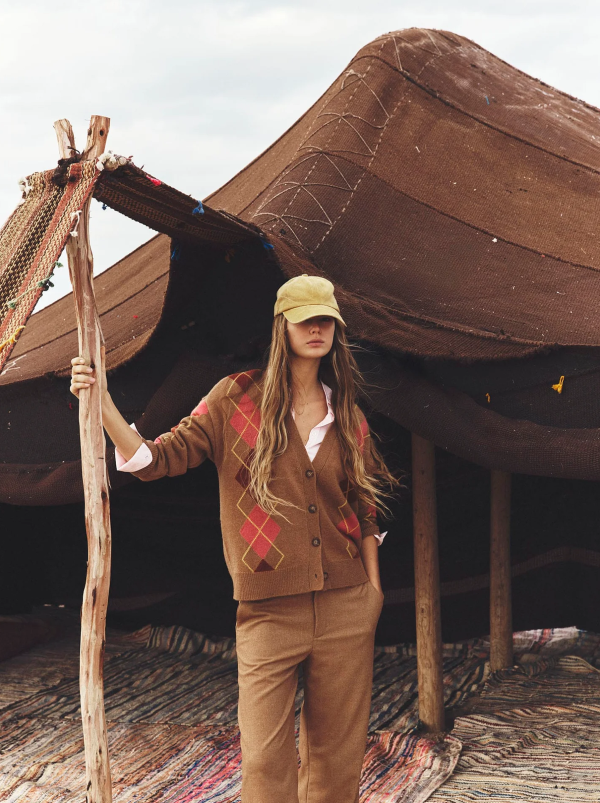 Foster Cardigan Haystack Gold