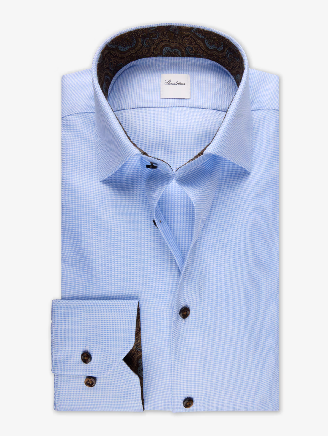 Light blue Contrast Slimline Shirt