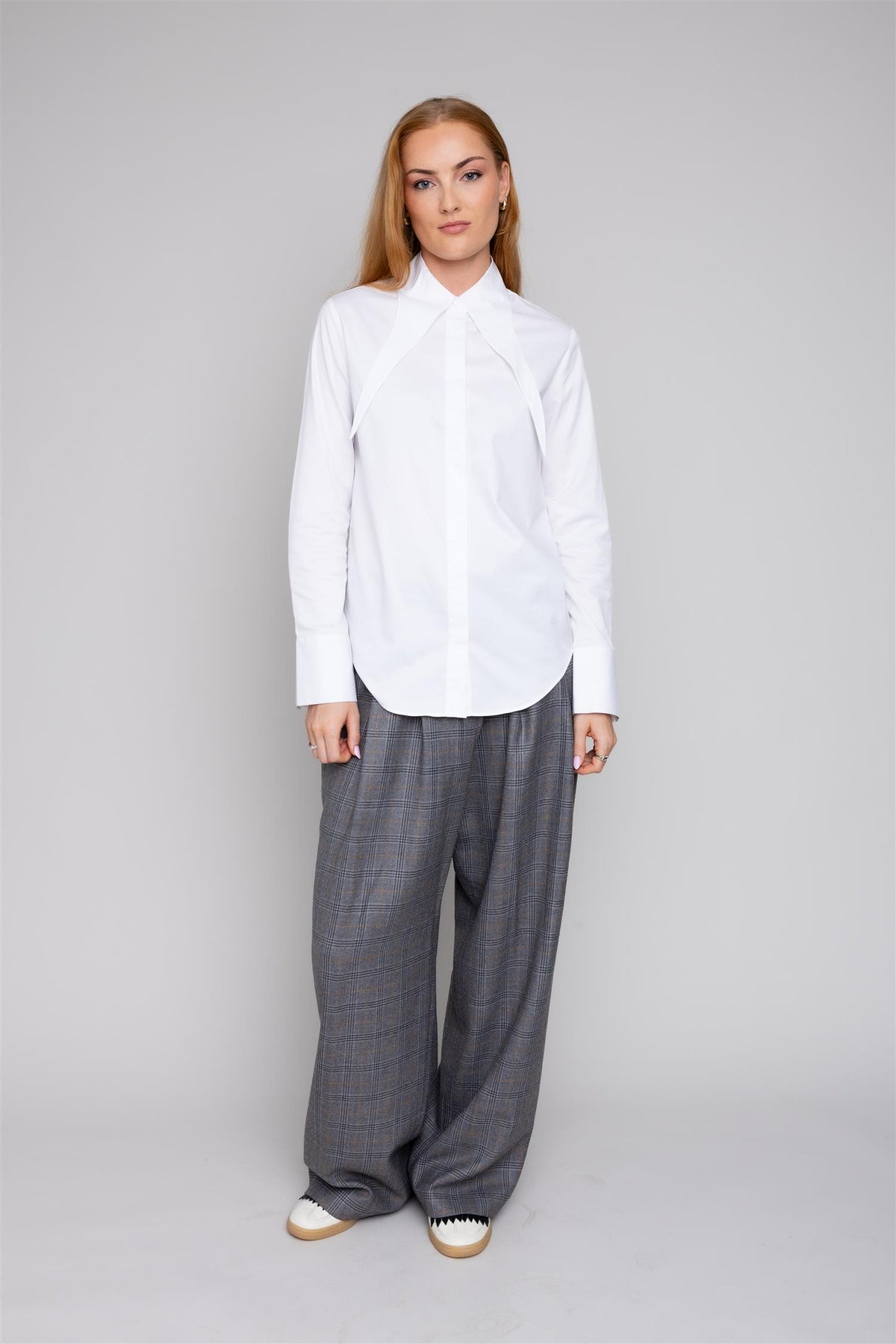 Lina Wide Pant Grey Check