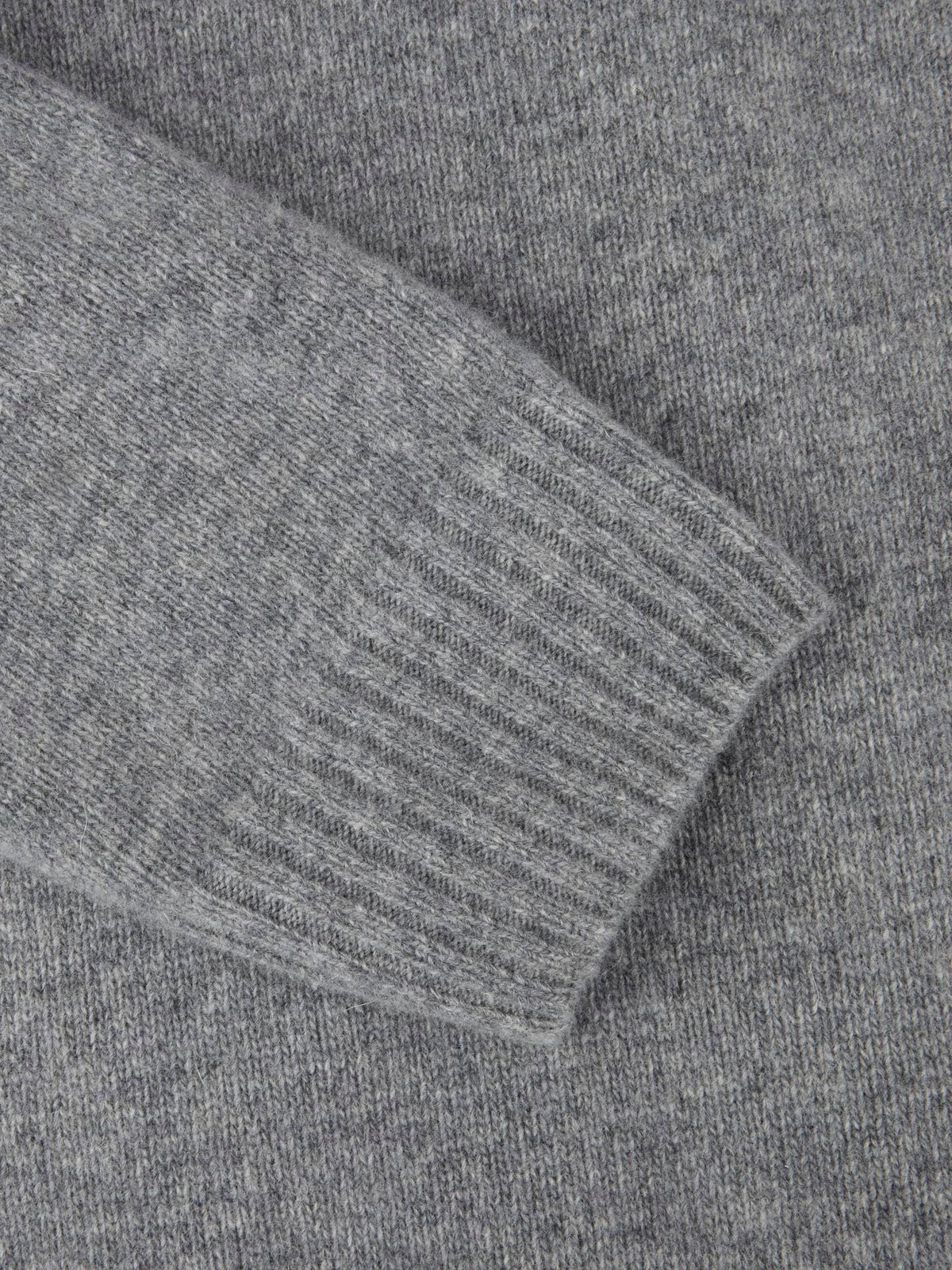 Grey Merino Hood Cardigan