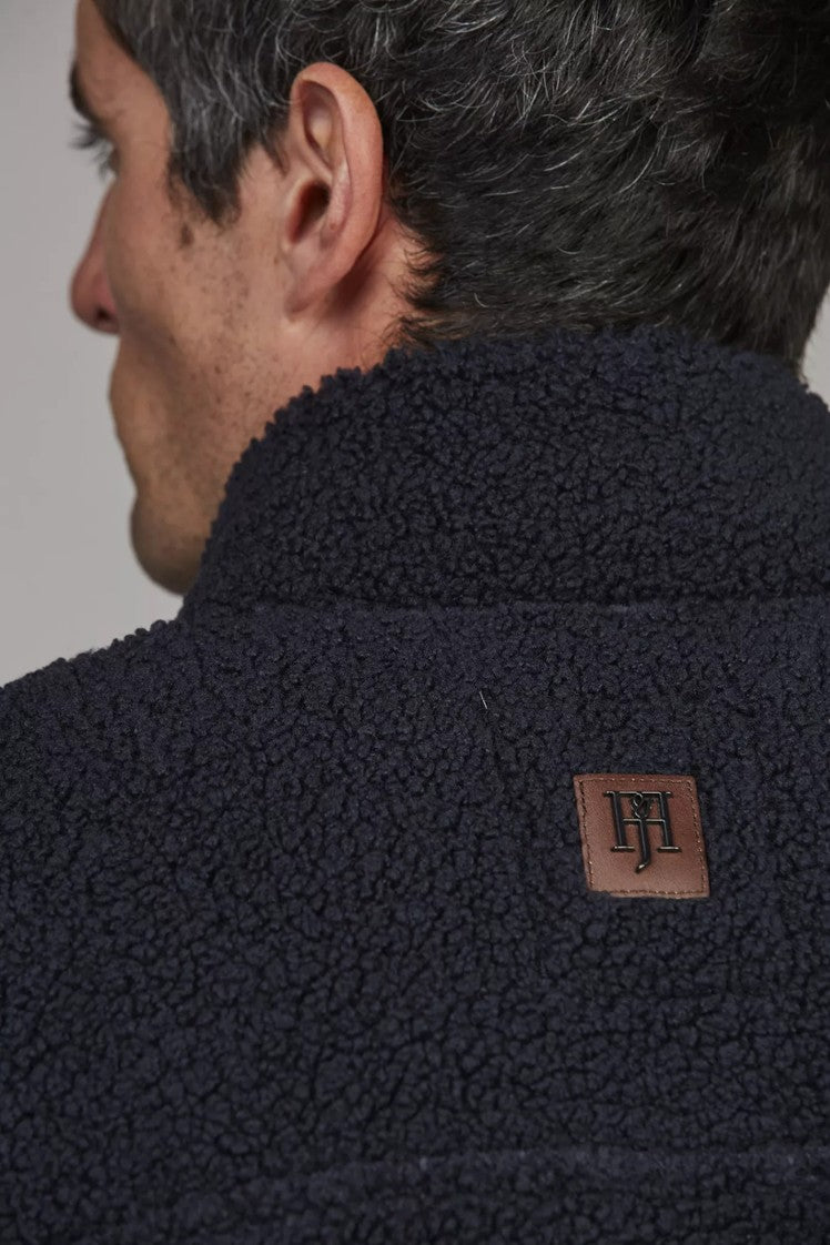 PILE FLEECE JACKET NAVY