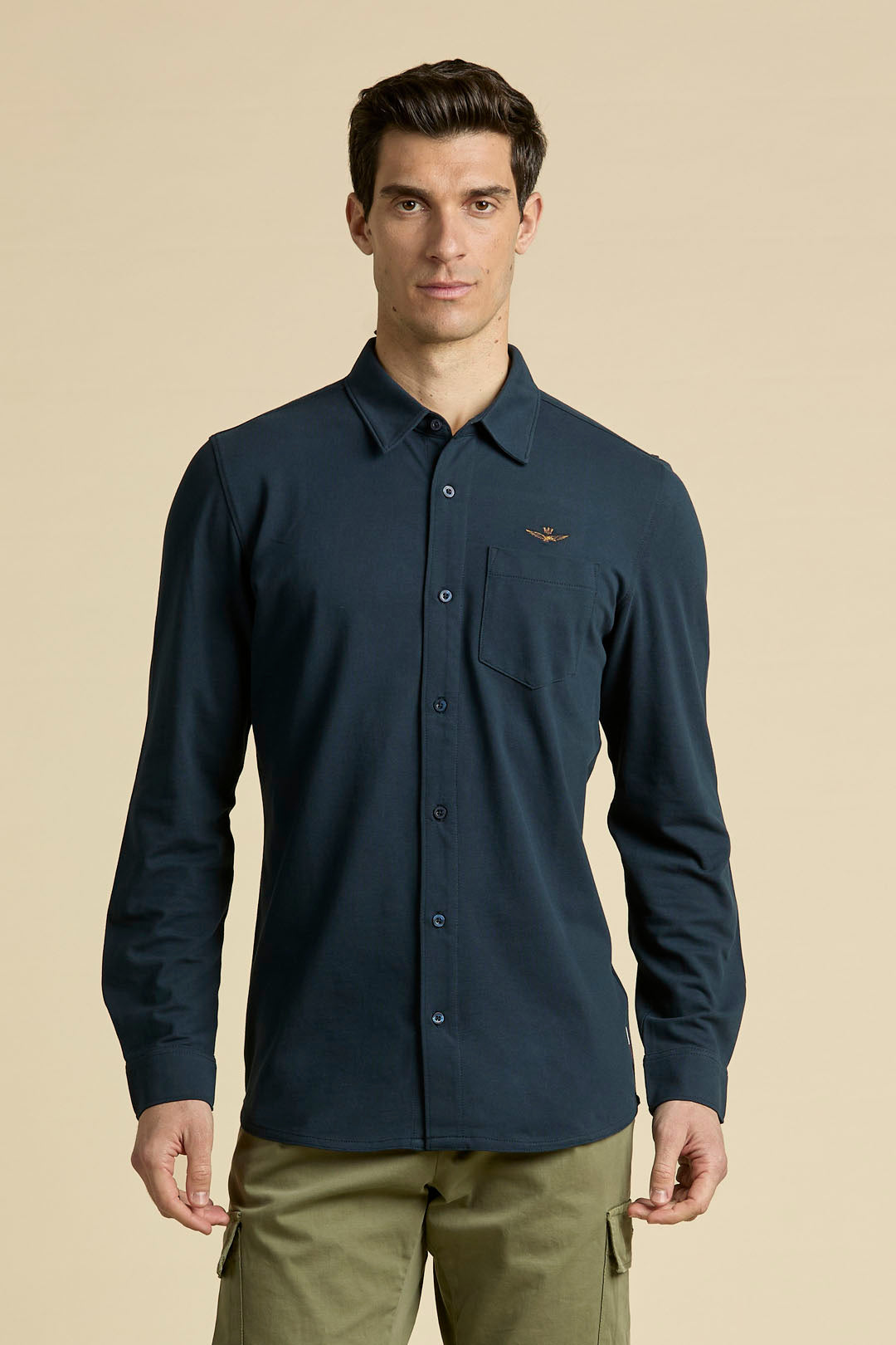Longsleeve Jersey Shirt Navy