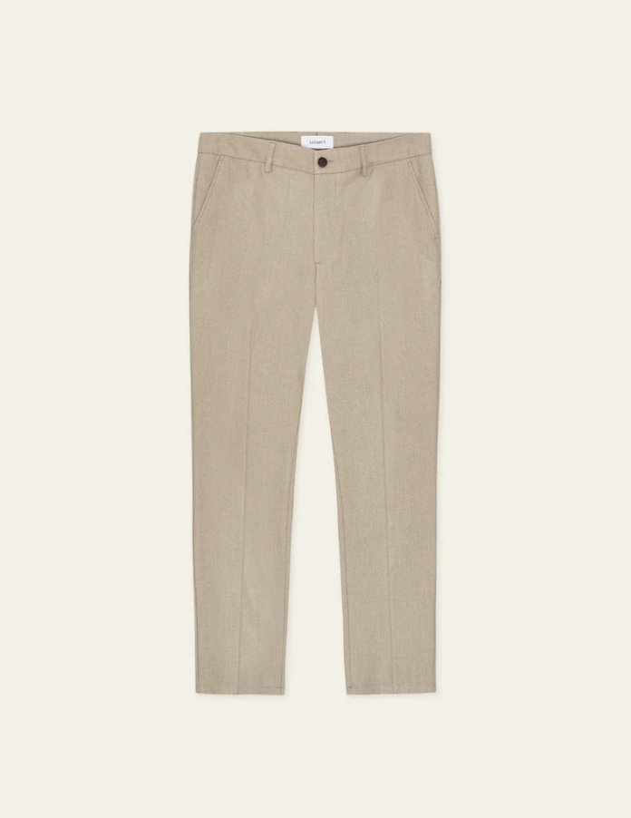 Como Reg Solid Pants Laurel Oak Sand