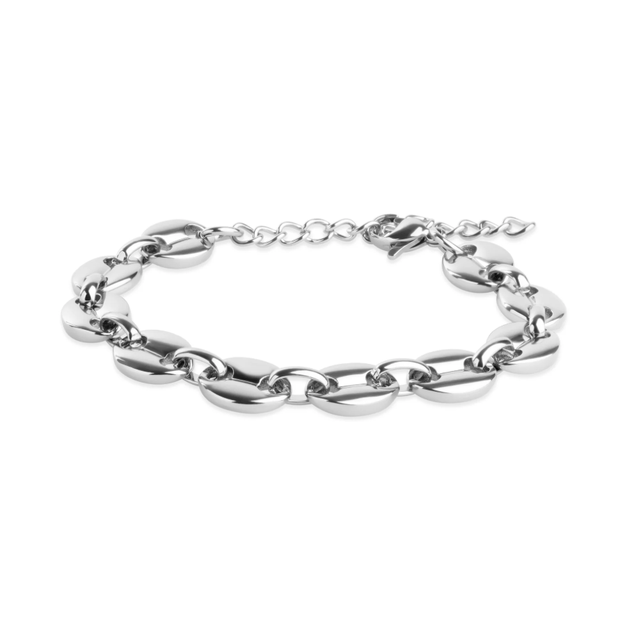 Amie link chain bracelet silver