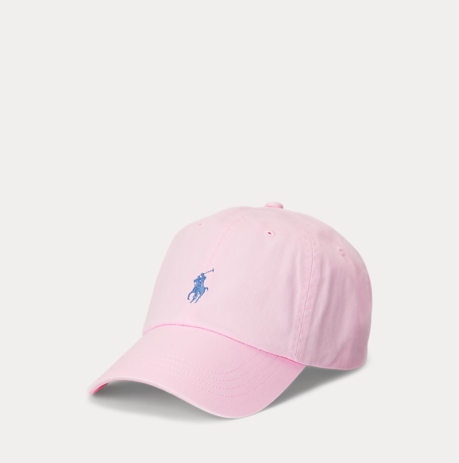 The Iconic Cotton chino ball cap pink