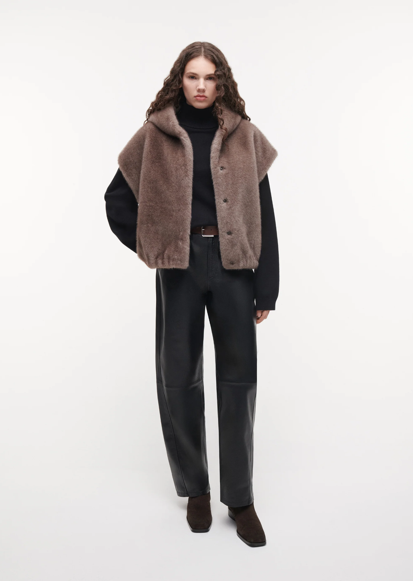 Olena Faux Mink Pebble