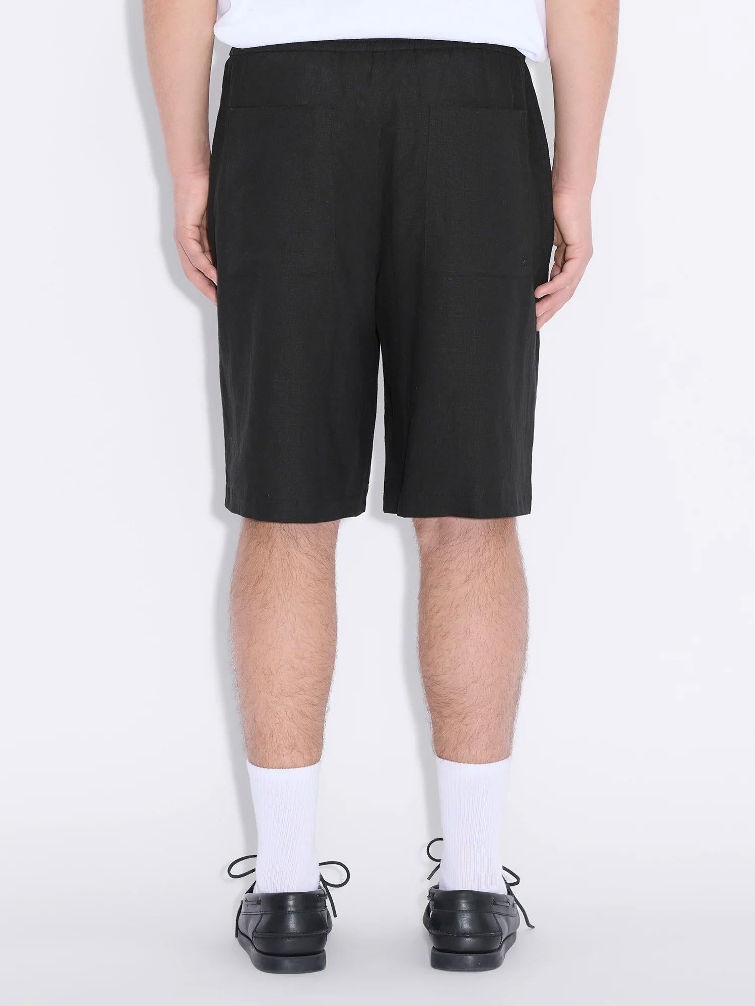 Lian Linen Shorts Black
