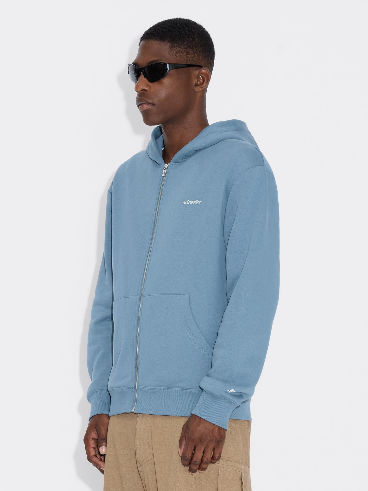 M Regular Zip Hoodie Blue