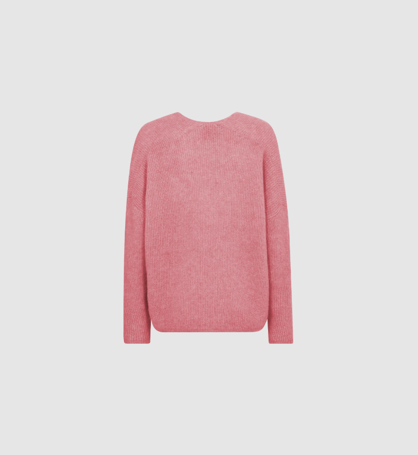 Mmthora V-Neck Knit Dusty Rose