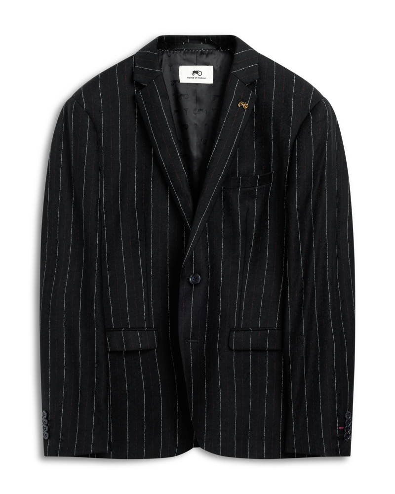 DB Black Jacket White Red Stripe