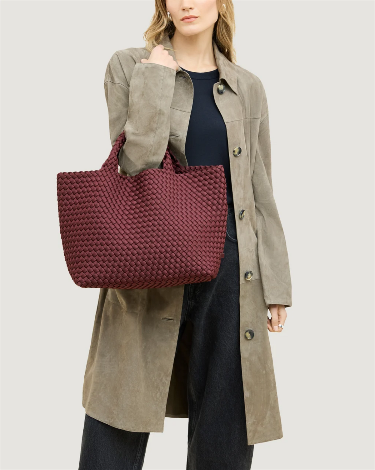 St Barths Medium Tote Bordeaux