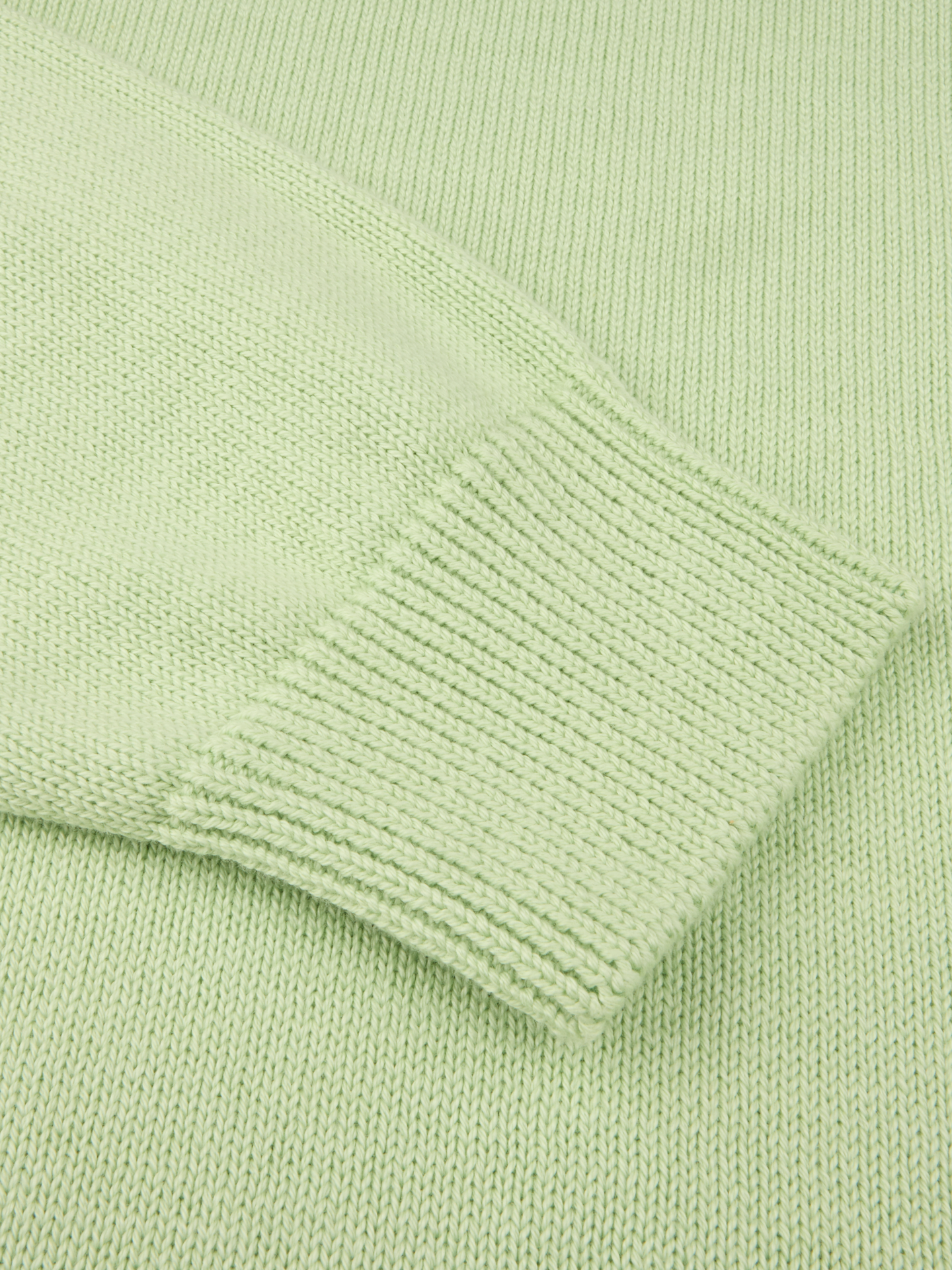 Light Green Crew Neck Sweater Organic Cotton