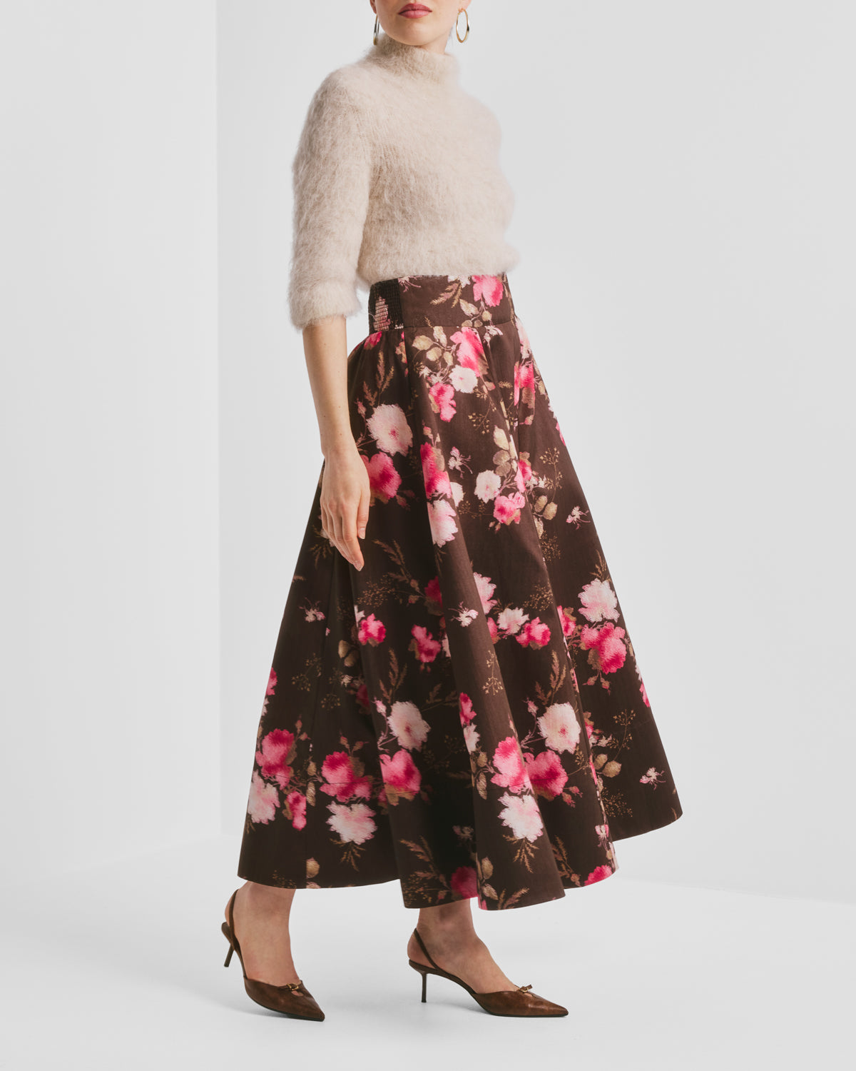 Tafette Maxi Skirt Soft Bloom