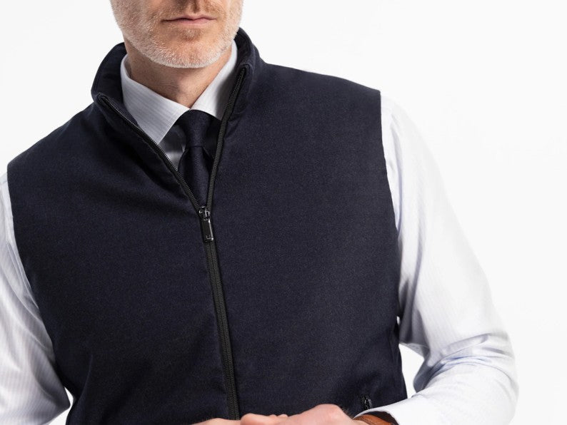 Raptor Vest Savile Navy Wool