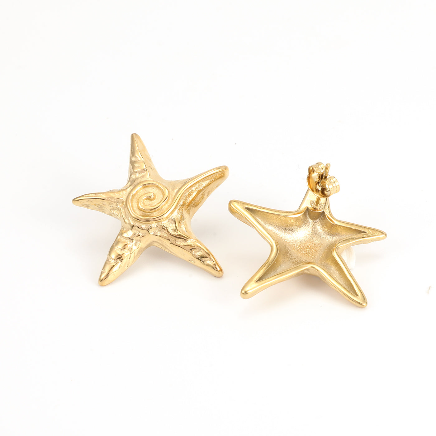 ORLA-STARFISH STUD EARRINGS STAILM\NLESS STEEL-GOLD