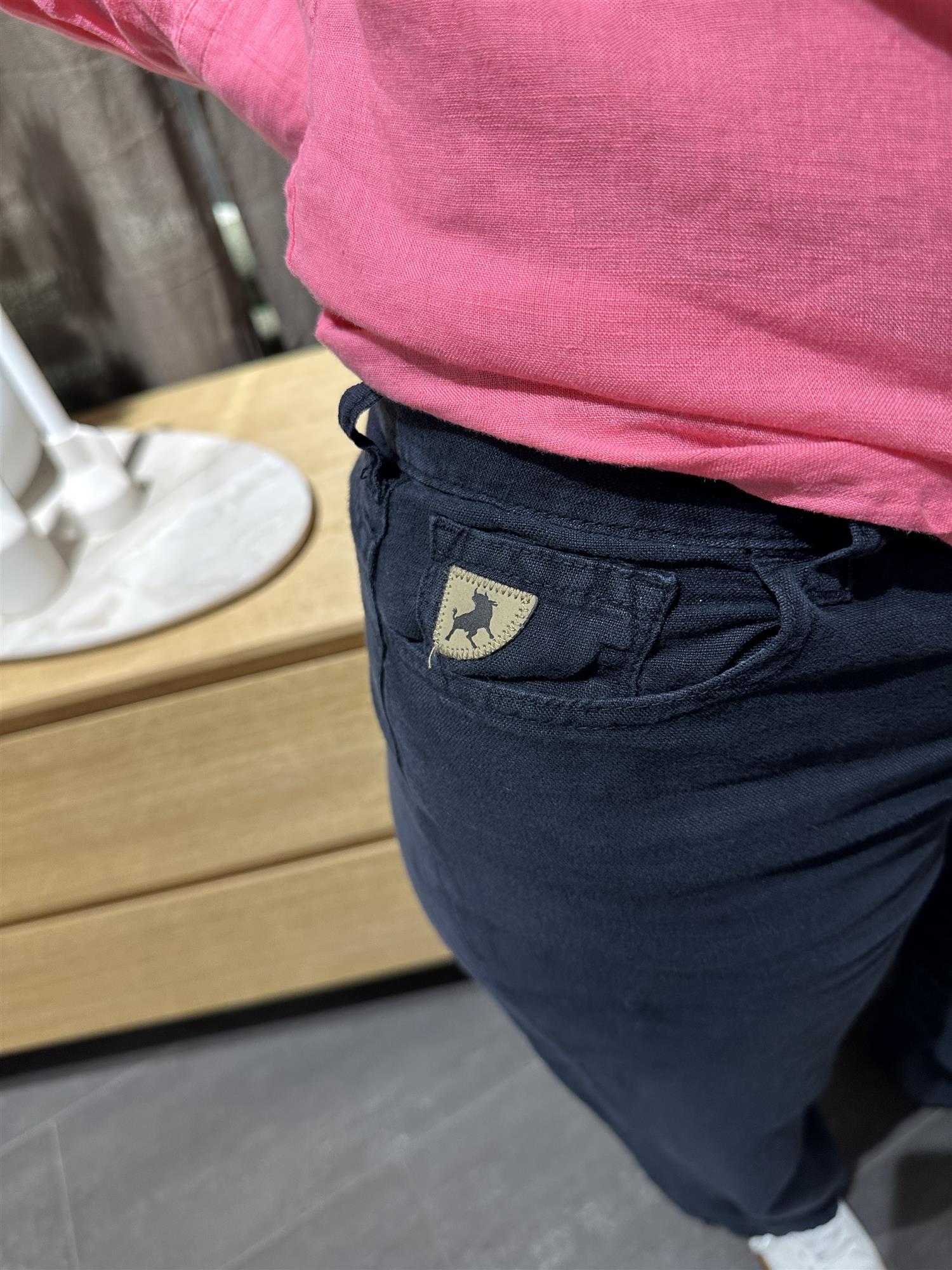 Culotte Linen Summer Navy