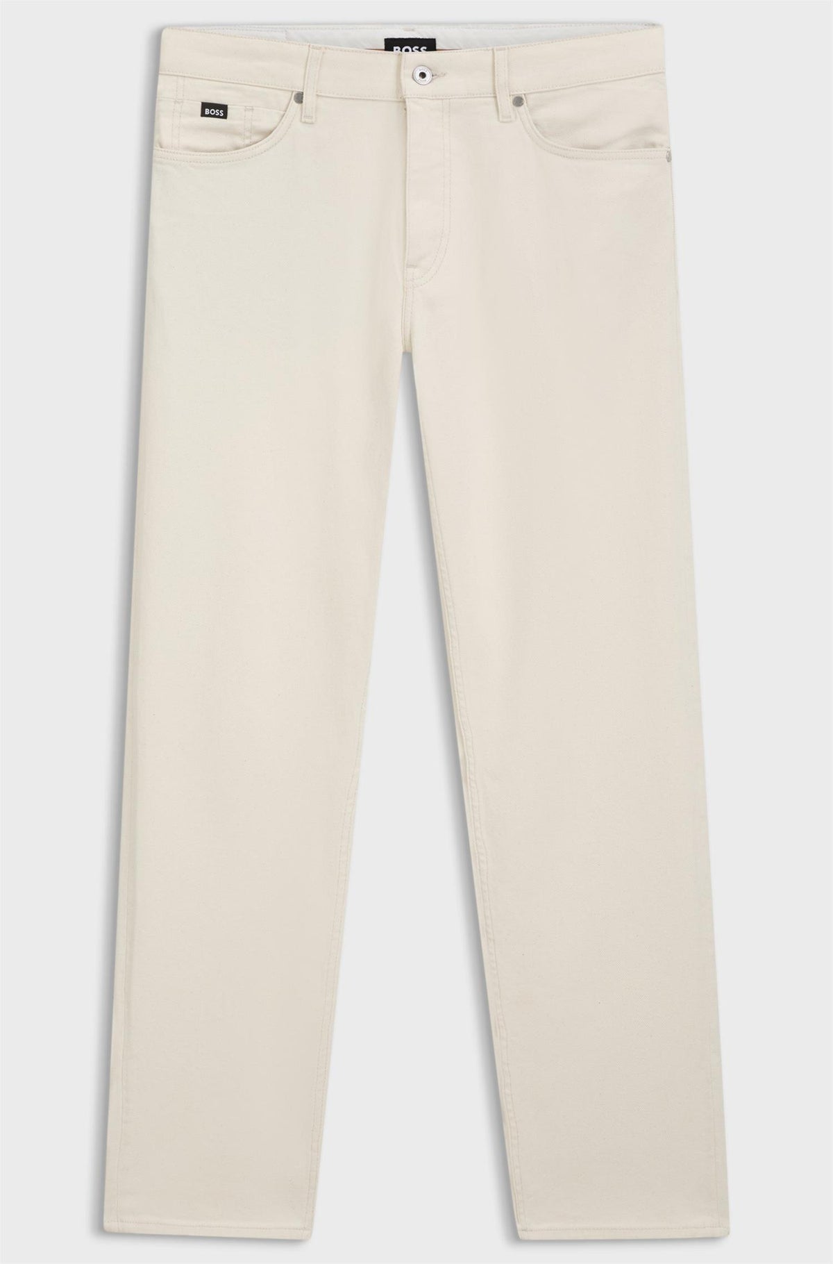 Ogden Straight Fit Jeans In Italian Ecru Denim