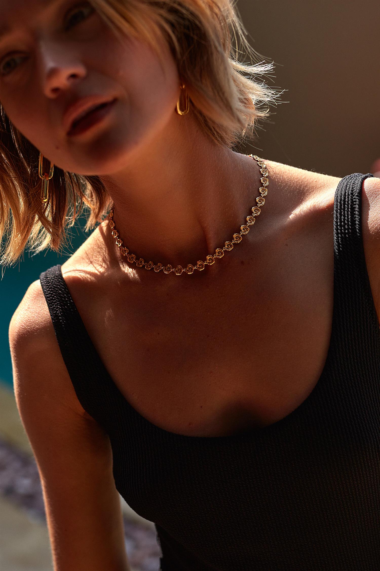 Golden Link Earrings