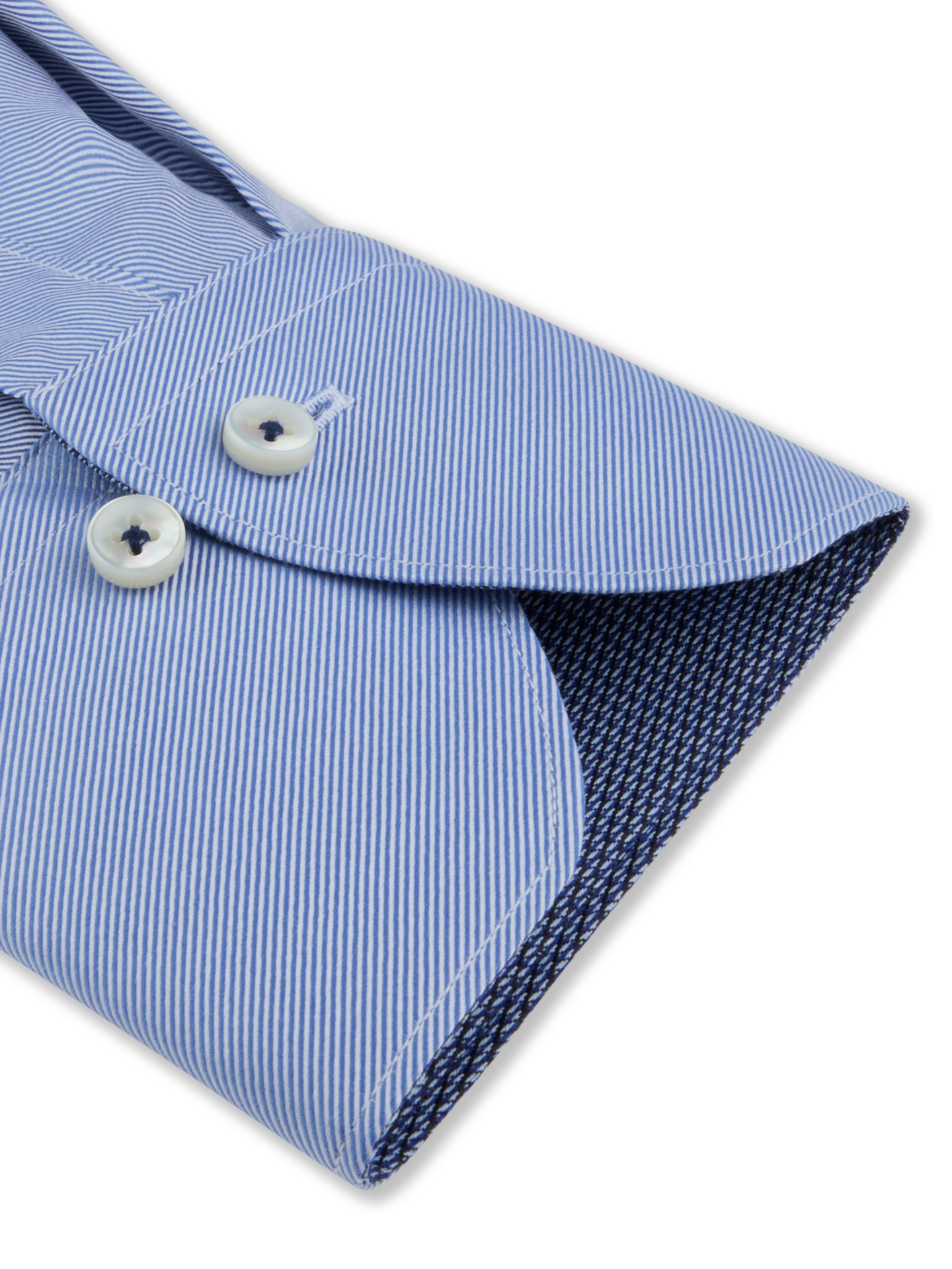 Light blue Contrast Twill Slimline Shirt