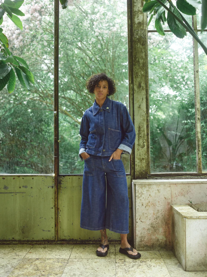 Mmculotte Arge Jeans Dark Blue