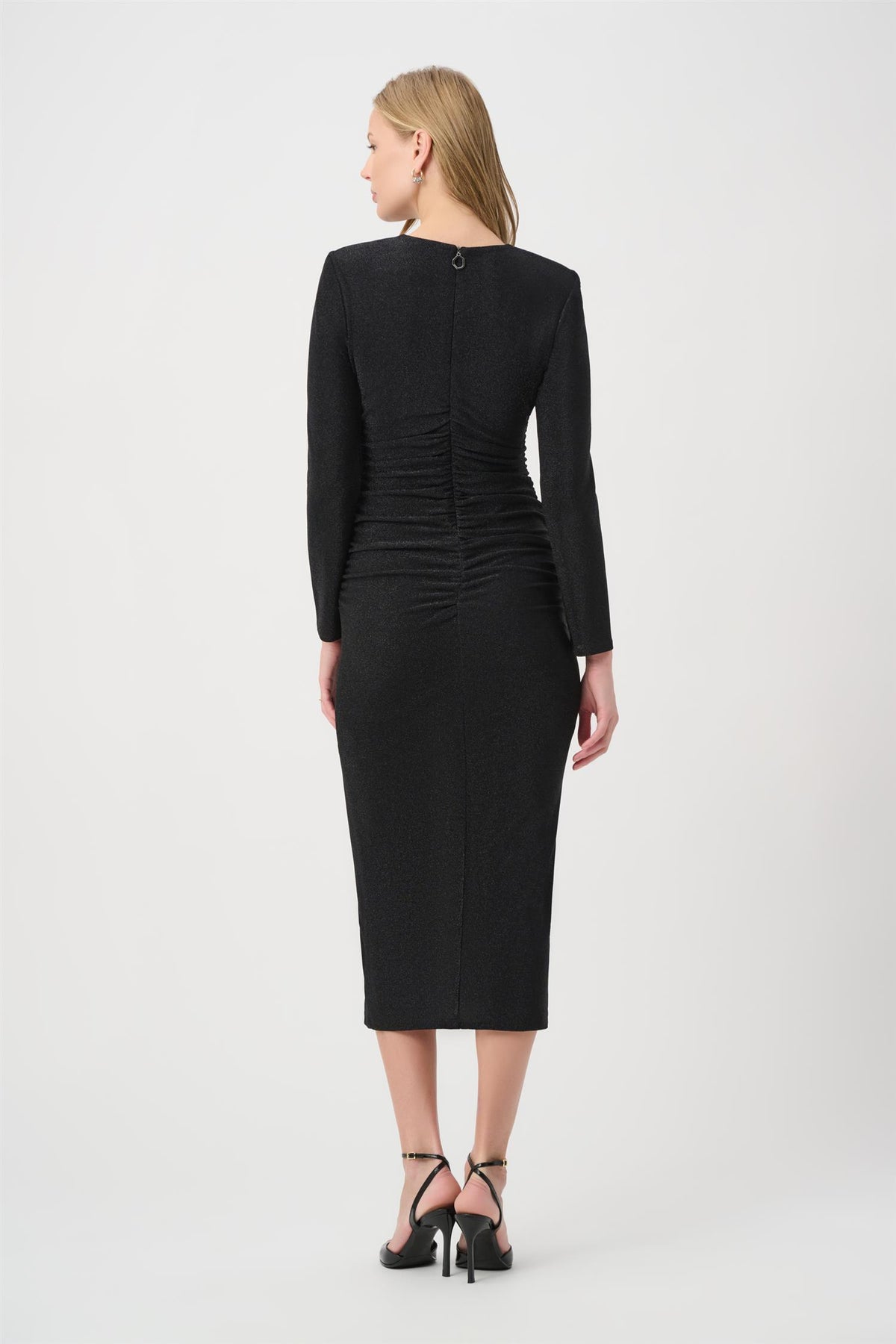 Sparkle Knit Sheath Dress Black