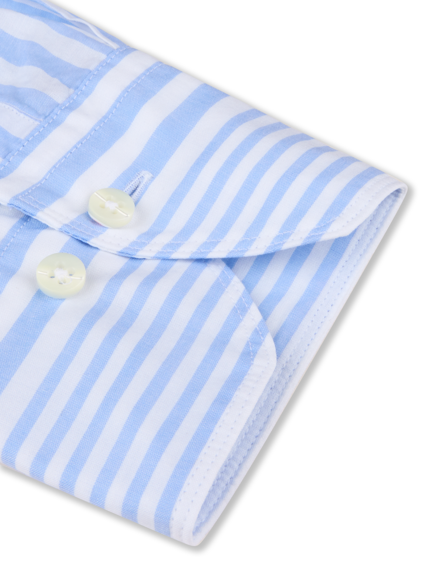 Regular Casual Light blue Striped Poplin Shirt
