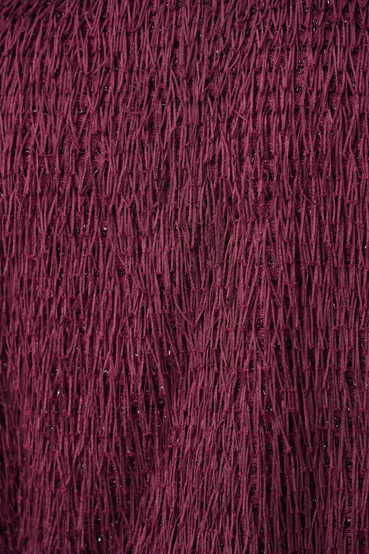Novelty Fringe Top Elderberry