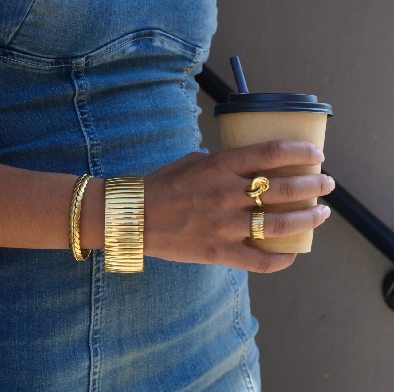 Pella - Knot Ring Stainless steel gold