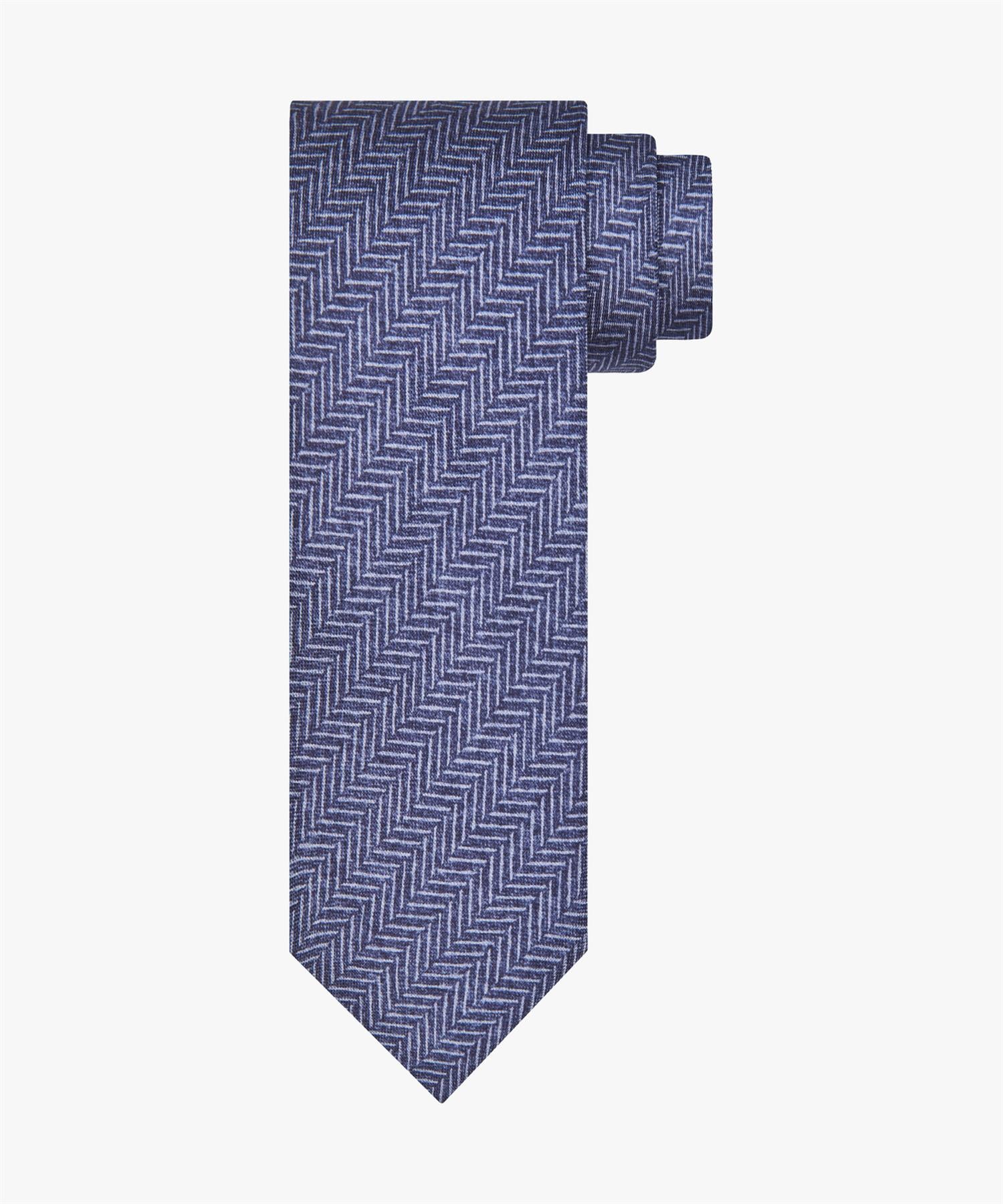 Tie Silk Print 30022 Navy