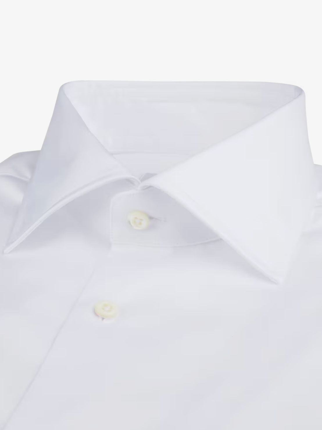 White Regular Twill Shirt, XL-Sleeves