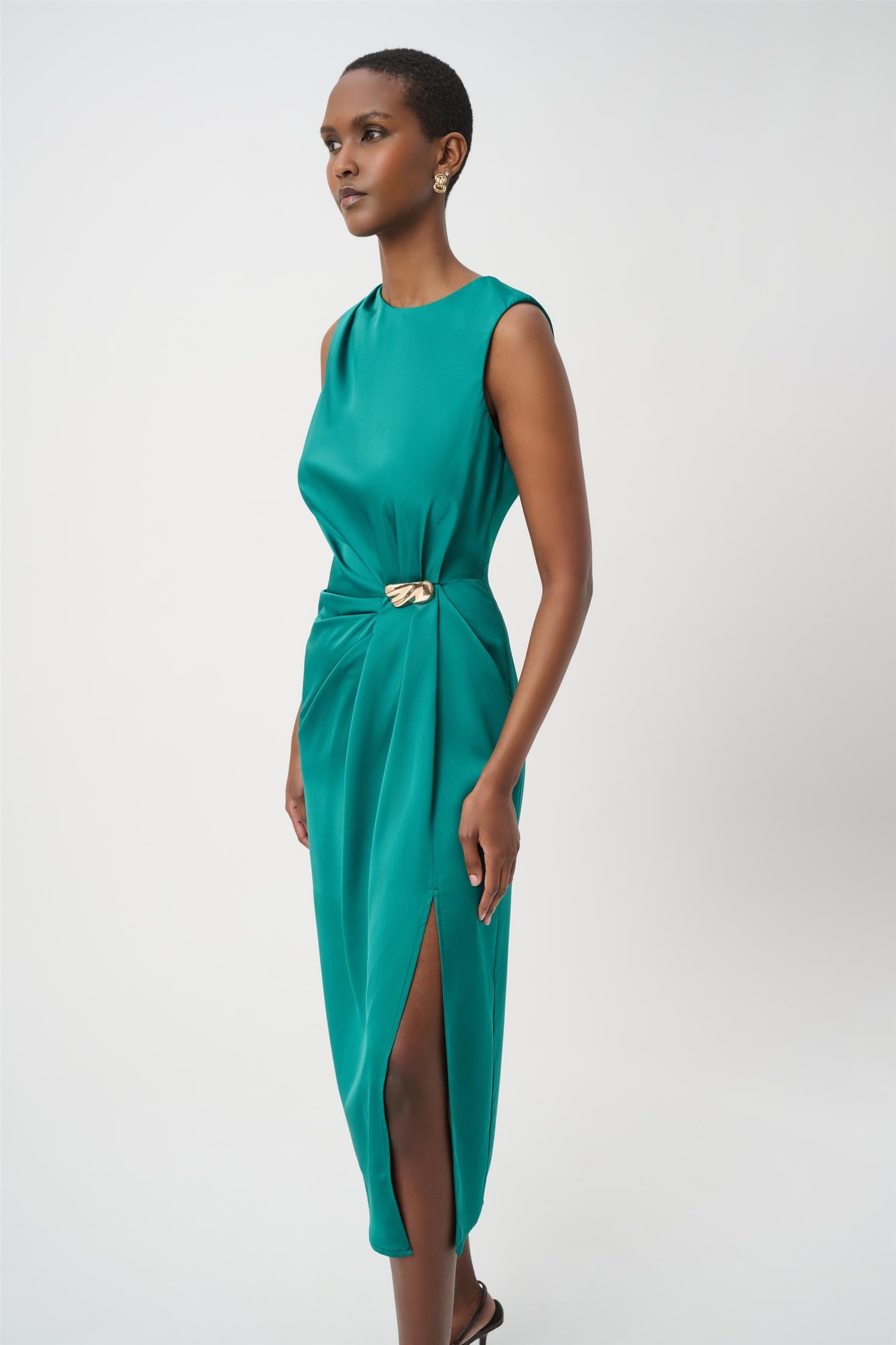 Recycled Satin Sheath Dress
